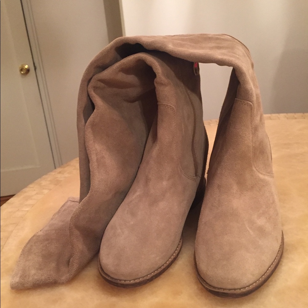 New leather boots